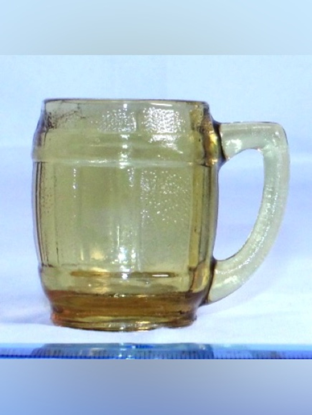 Vintage Hazel-Atlas Glass Company Mini Whiskey Barrel Shot Glass Espresso Cup